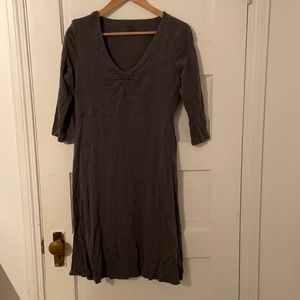 Toad & Co grey organic cotton dress